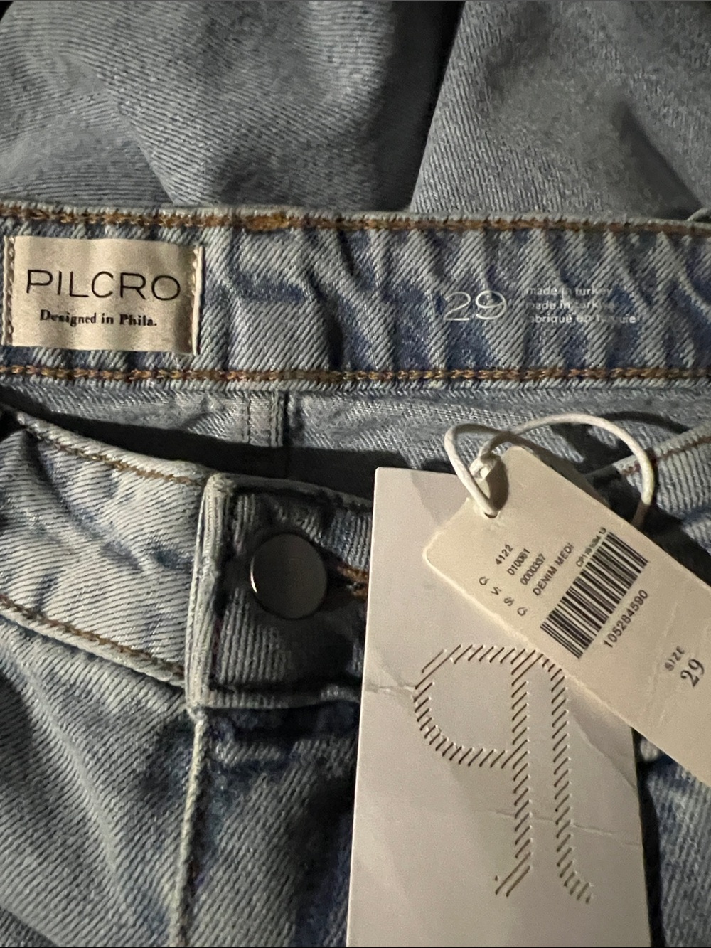 Pilcro Austyn High Rise Wide Leg Floral Cut Out Jeans - Picture 6 of 7